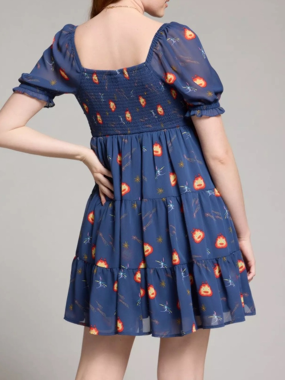 Her Universe Studio Ghibli Howl's Moving Castle Calcifer Starry Dress  BoxLunch - Picture 3 of 4